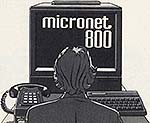 Micronet logo from advertising in Acorn User, January 1985