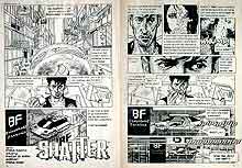 Bik K computer cartoon spread Shatter 1984