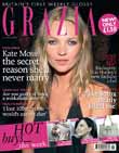 Grazia launch issue cover with Kate Moss