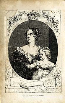 Englishwoman's Domestic Magazine frontispiece of the Duchess of Sutherland