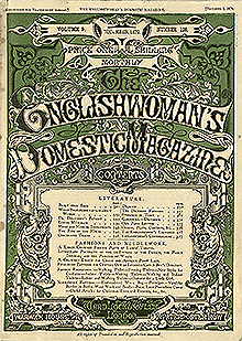 Englishwoman's Domestic Magazine relaunch cover 1860